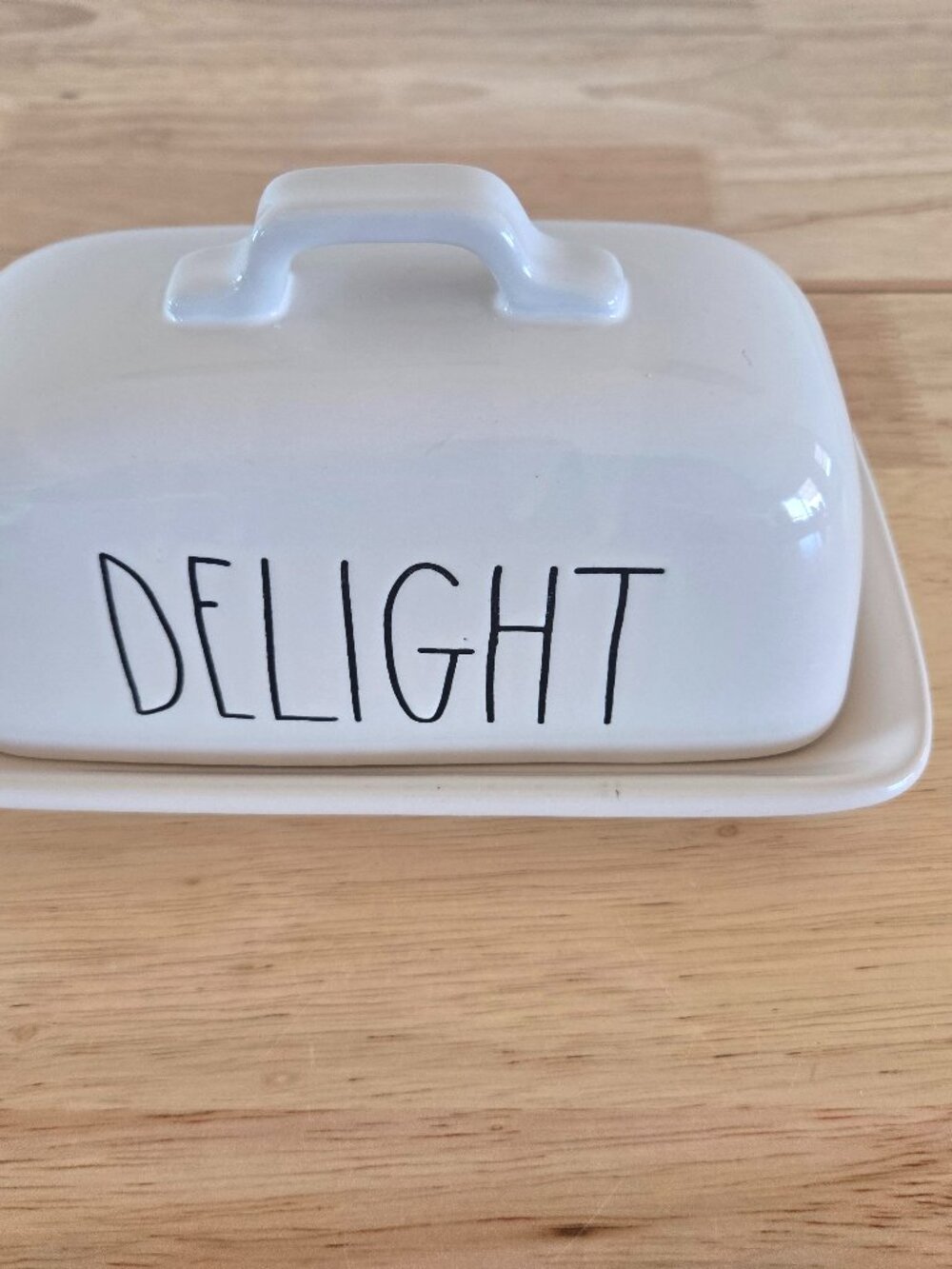 Rae Dunn "Delight" Butter Dish